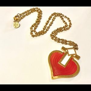 Tory Burch heart necklace